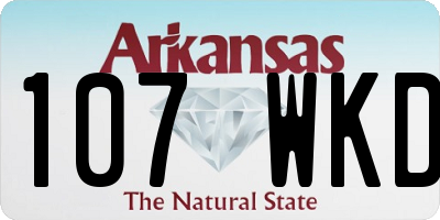 AR license plate 107WKD