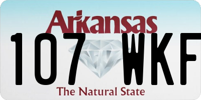 AR license plate 107WKF