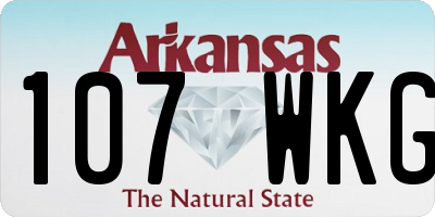 AR license plate 107WKG