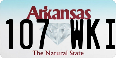 AR license plate 107WKI