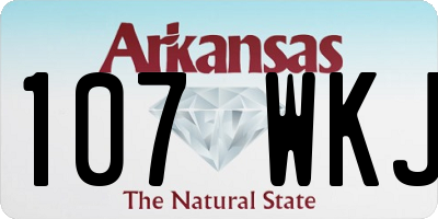 AR license plate 107WKJ