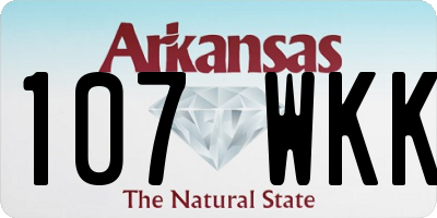 AR license plate 107WKK