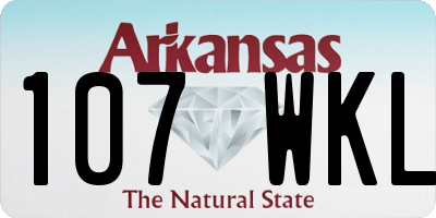 AR license plate 107WKL
