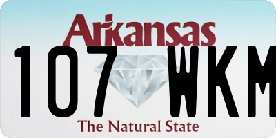 AR license plate 107WKM
