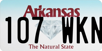 AR license plate 107WKN