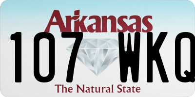 AR license plate 107WKQ