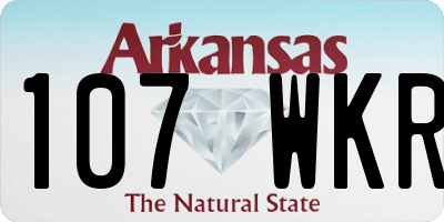 AR license plate 107WKR