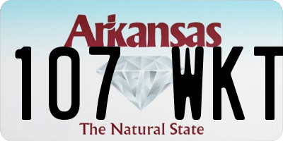 AR license plate 107WKT