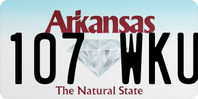 AR license plate 107WKU