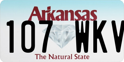 AR license plate 107WKV