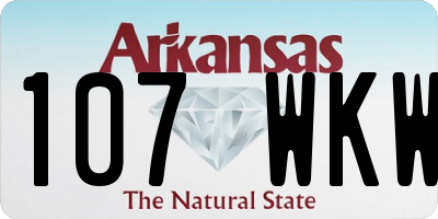 AR license plate 107WKW