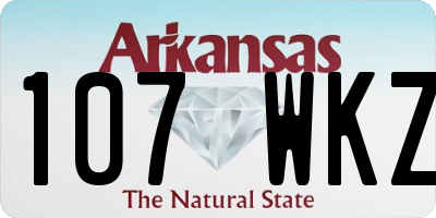 AR license plate 107WKZ