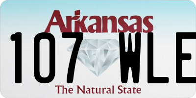 AR license plate 107WLE