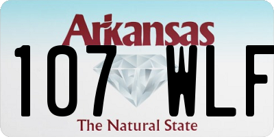 AR license plate 107WLF