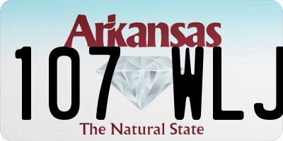 AR license plate 107WLJ
