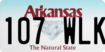 AR license plate 107WLK