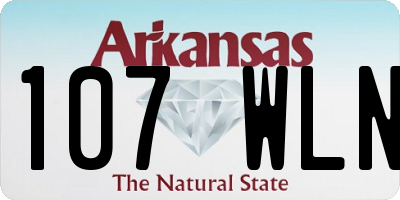 AR license plate 107WLN