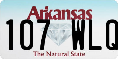 AR license plate 107WLQ