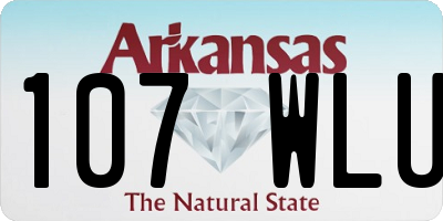 AR license plate 107WLU