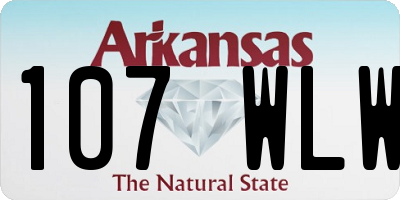 AR license plate 107WLW