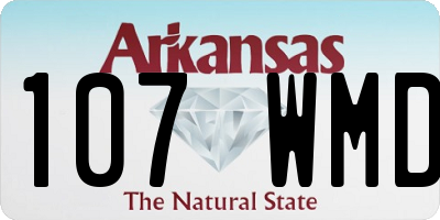 AR license plate 107WMD