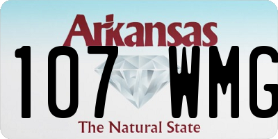 AR license plate 107WMG
