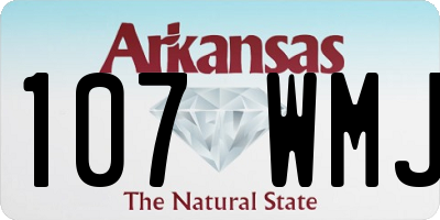 AR license plate 107WMJ