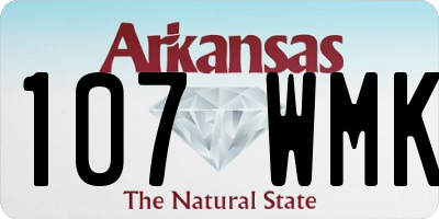 AR license plate 107WMK