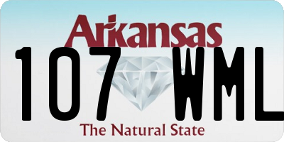 AR license plate 107WML