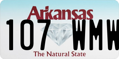 AR license plate 107WMW
