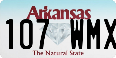 AR license plate 107WMX