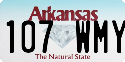 AR license plate 107WMY