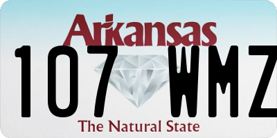 AR license plate 107WMZ