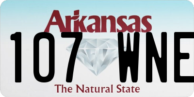 AR license plate 107WNE