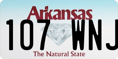 AR license plate 107WNJ