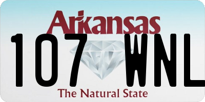 AR license plate 107WNL