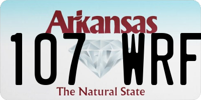 AR license plate 107WRF