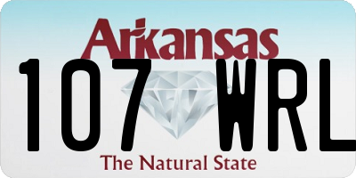 AR license plate 107WRL