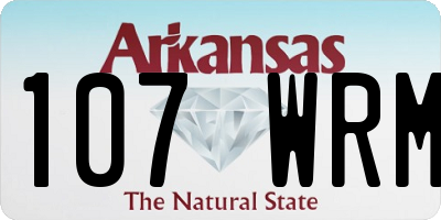 AR license plate 107WRM