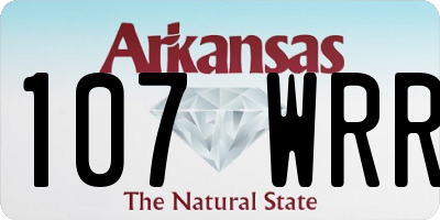 AR license plate 107WRR
