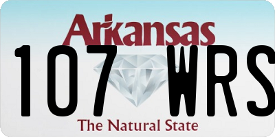 AR license plate 107WRS