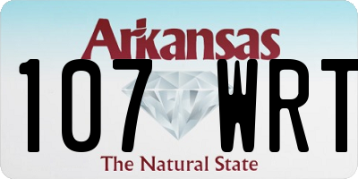 AR license plate 107WRT