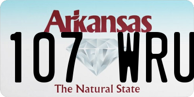 AR license plate 107WRU