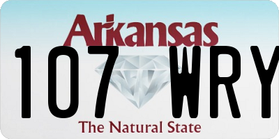 AR license plate 107WRY