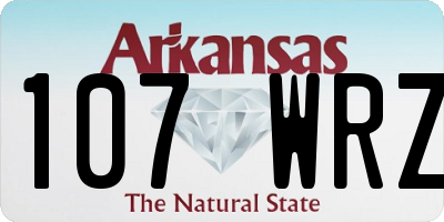 AR license plate 107WRZ