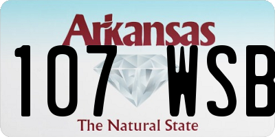 AR license plate 107WSB