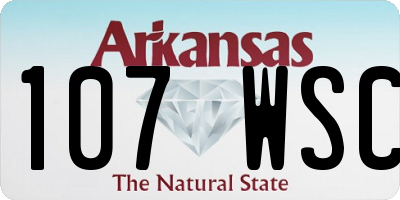 AR license plate 107WSC
