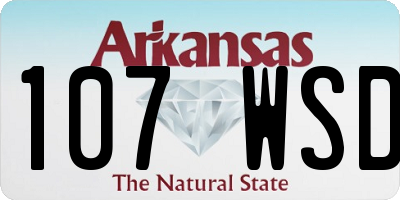 AR license plate 107WSD