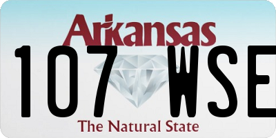 AR license plate 107WSE