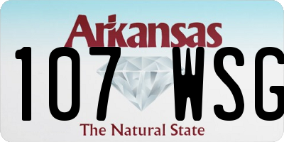AR license plate 107WSG